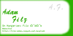adam filz business card